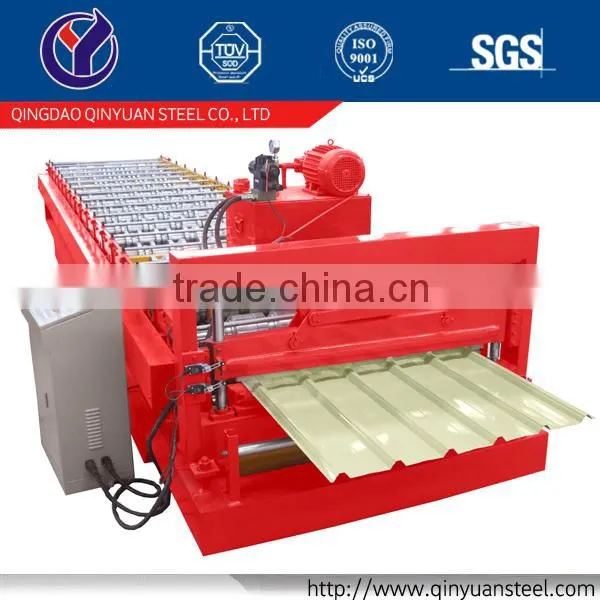 Qinyuan Corrugated Roof Tile Sheet Making Machine, Corlors Metal Roof Tile Roll Forming Machine Quality Choice photo-3