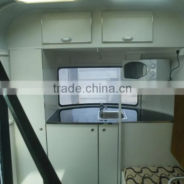 [2016 Hot]2 Horse Slant Horse Float With Bunk Beds photo-6