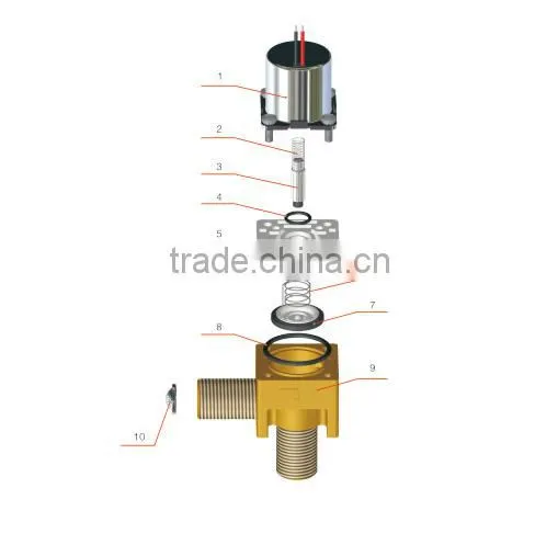 Touch Free Sensor Tap Faucet Sanitary Ware Solenoid Valve Magnetic Valve 6V photo-2