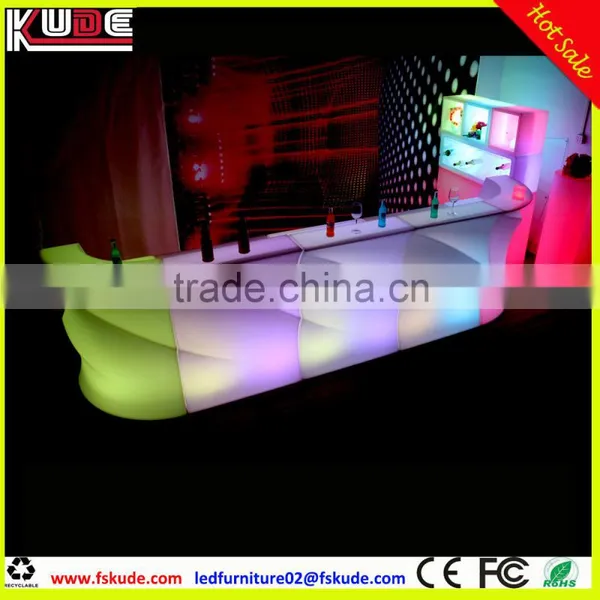 Nightclub Light up Plastic Bar Table Counter With Colors Changing photo-3
