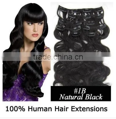 180g Remy Clip in Hair Extension Human Hair Extension Clip in photo-6