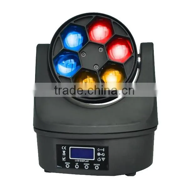 100% Factory Direct Bee Eye Beam With Zoom 6pcs*15W RGBW 4in1 LED Moving Head Light photo-3