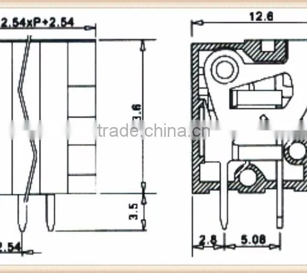 Video Device 2.54MM Screwless Terminal Connectors Blocks photo-5