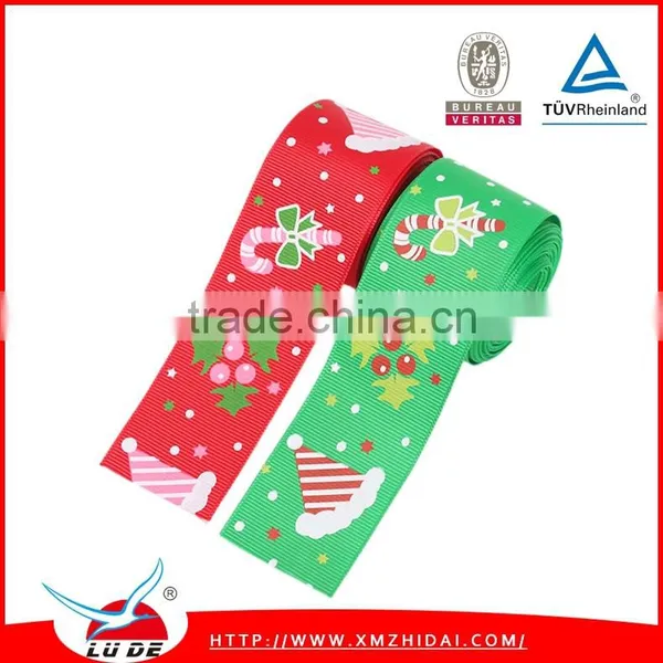 Christmas Series Grosgrain Ribbon Diy Printed Ribbon for Sales photo-4