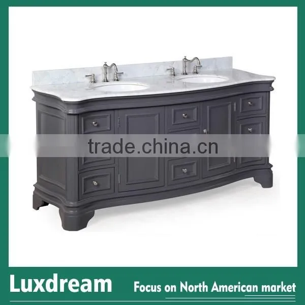 72" Toronto Solid Wood Cabinet With Traditional Design Bathroom Vanity photo-6
