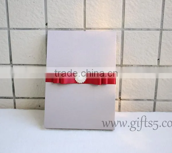Handmade Luxury Silk Wedding Invitation Boxes Wholesale photo-6