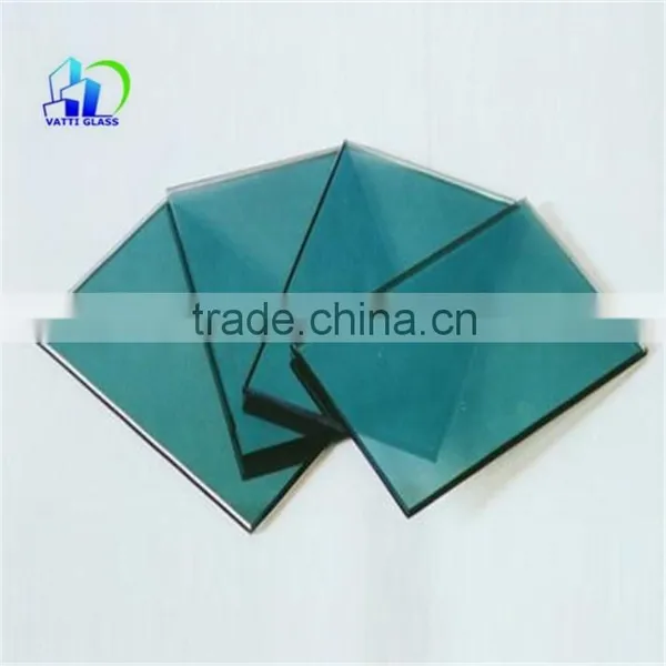 Lake Blue Reflective Color Tinted Glass Gold Reflective Glass for Window Tea Color Tinted Glass photo-5