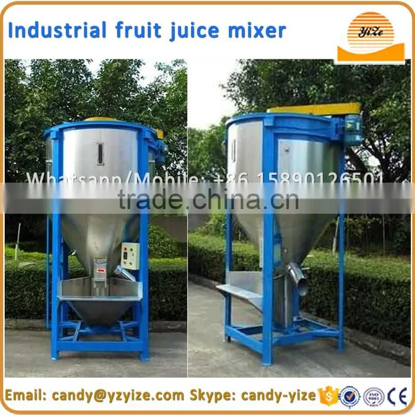 Vertical 1 Ton Feed Mixer / Plastic Pellets Powder Color Mixer With Heater photo-3