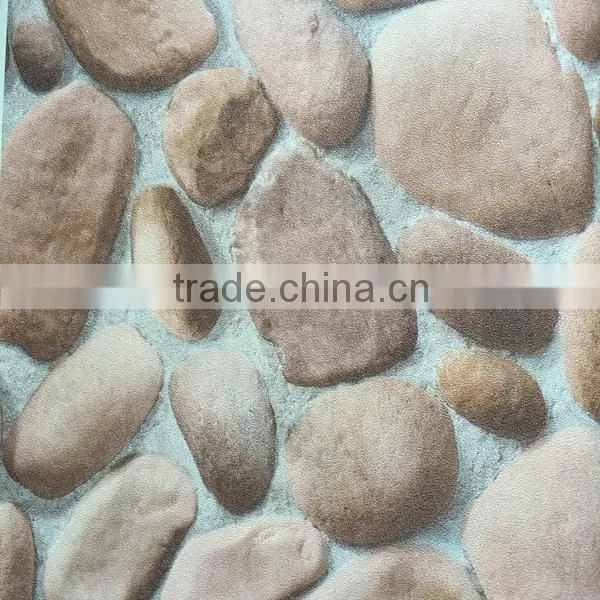 River Rock Pattern Vinyl Wallpaper photo-6