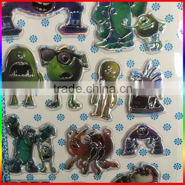 Embossed PVC Stickers Animals Stickers With Silver Edge photo-2