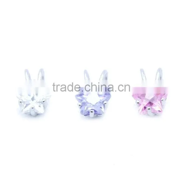 New Design Gemstone Charms, Designer Silver Charms, Silver Five Pointed Star Pendant photo-2