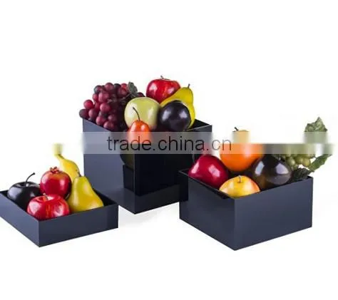 Acrylic Gloss Stacking Display Cubes Nesting With 1 Large, 1 Medium, 1 Small Stand photo-3