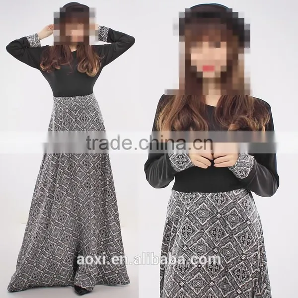 OEM Service China Factory Custom Made Wholesale Arabic Slim Abaya Dress for Fat Women
