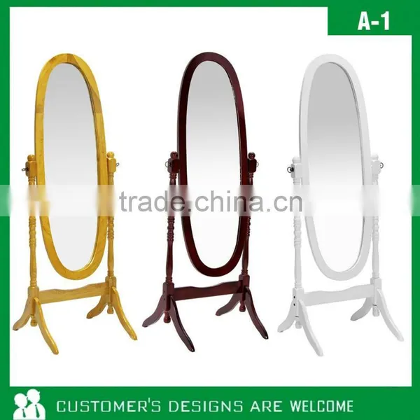 Wooden Bedroom Cheval Dressing Mirror photo-3