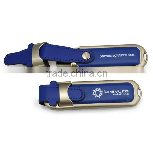 Elegant Factory Direct Selling Buy Usb Flash Drive Brand Custom Leather Can be Printed Logo photo-4