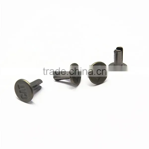 Custom Logo 8mm Metal Shoe Accessories Brass Rivets photo-3