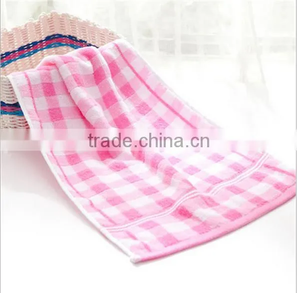 Colored Check Combed Cotton Face Towel photo-3
