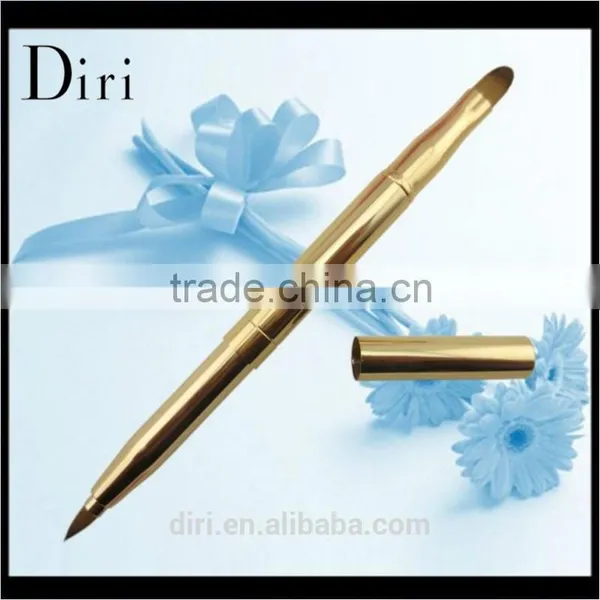 Professional Two Use Makeup Tools Portable Retractable Cosmetic Lipstick Gloss Lip Brush photo-3
