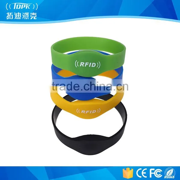Silica Gel RFID Wristband, Nfc Silicon Wristband, ISO14443A 13.56MHz