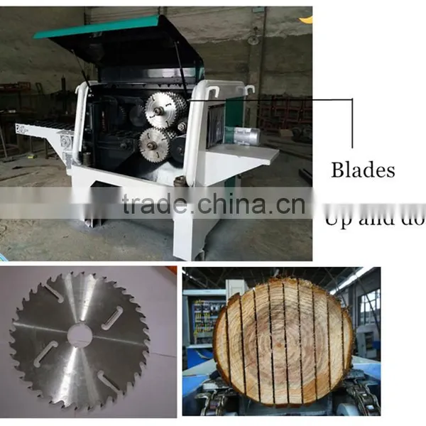 Neweek Woodworking Round Wood Sawing Log Multi Blade Saw Machine photo-4