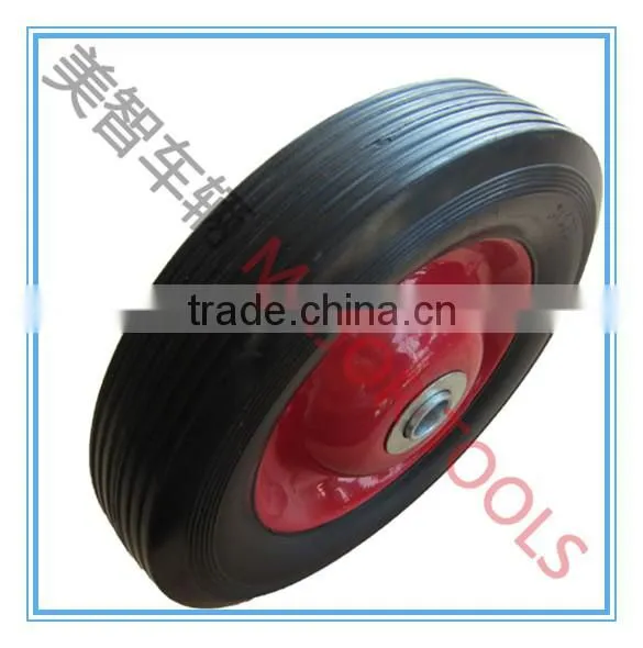 6X1.5 Solid Rubber Wheel With 12.1 /12.7mm Bearing photo-2
