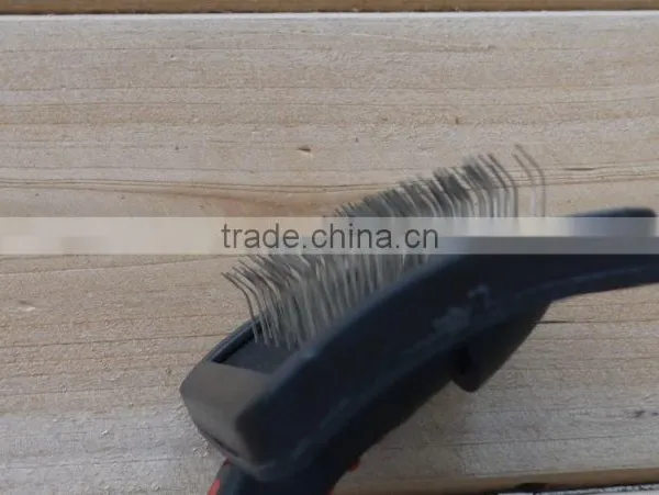 Small Pet Cat Slicker Brush for Pet Grooming photo-3