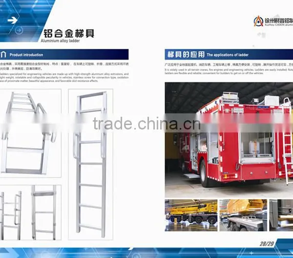 Fire Engine Step Ladder Aluminum Alloy, Aluminum Folded Ladder photo-5