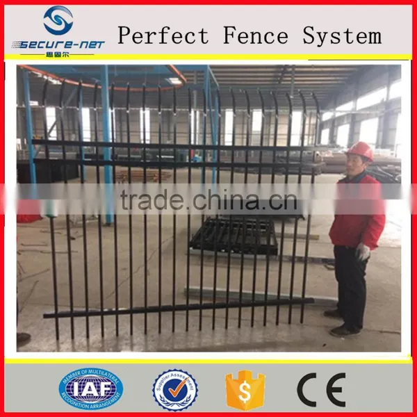 Wrought Iron Fence Galvanized Picket Fence Black Color photo-2