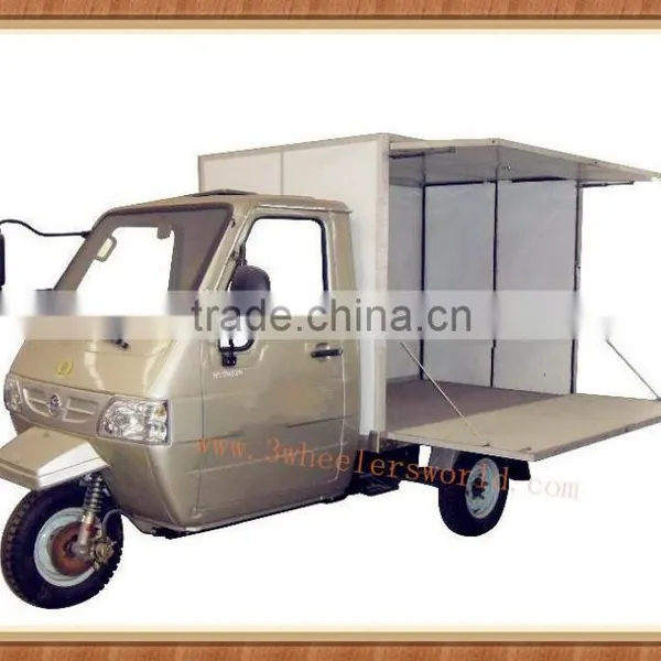 China 250cc 3 Wheel Van Cargo Tricycle With Cabin For Shop Box photo-3