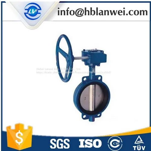 Ductile Iron Single Wafer Type Manual Butterfly Valve photo-4