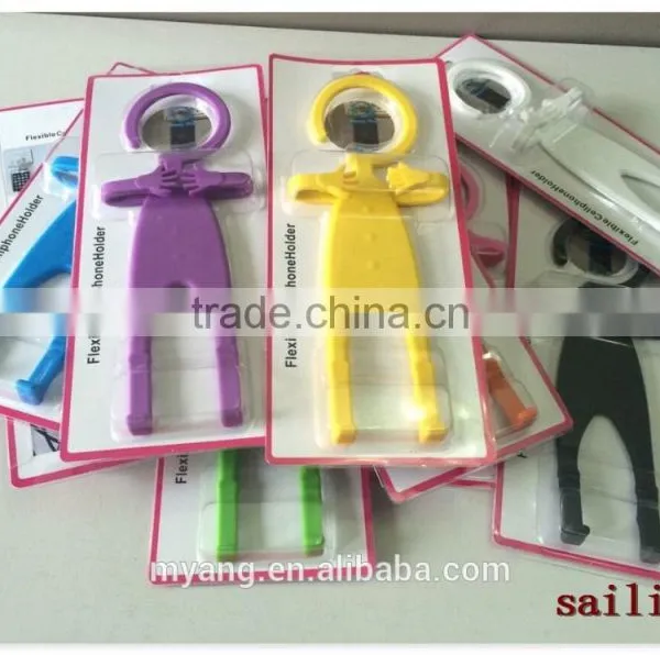 Creative Self Adhesive Personalized Shape Pop Phone Handset Holder photo-5