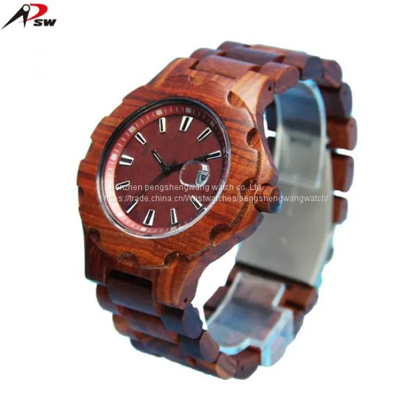 Best Selling Hand Made Wood Watch Custom Logo Wood Watch Small Moq photo-2