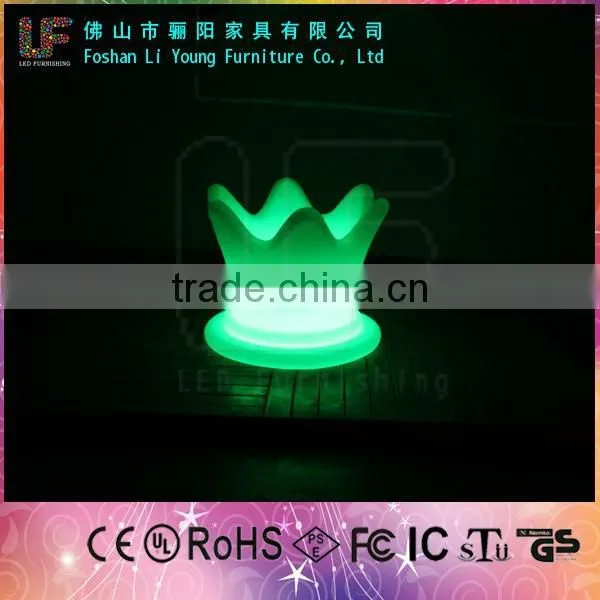 Foshan Furniture Modern Decoration Outdoor Colorful LED Flower Pot Furniture/Llluminated LED Plastic High Planters photo-3