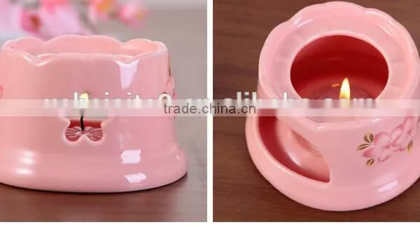 CY160 Chocolate Ceramic Melter Chocolate Waterfall Mini Fondue Fountain Pink Bakeware Gift Set photo-4