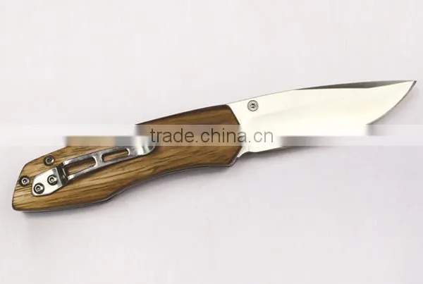High Quality Zebra Wood Handle Knife, Multi Function Outdoor Knife photo-6