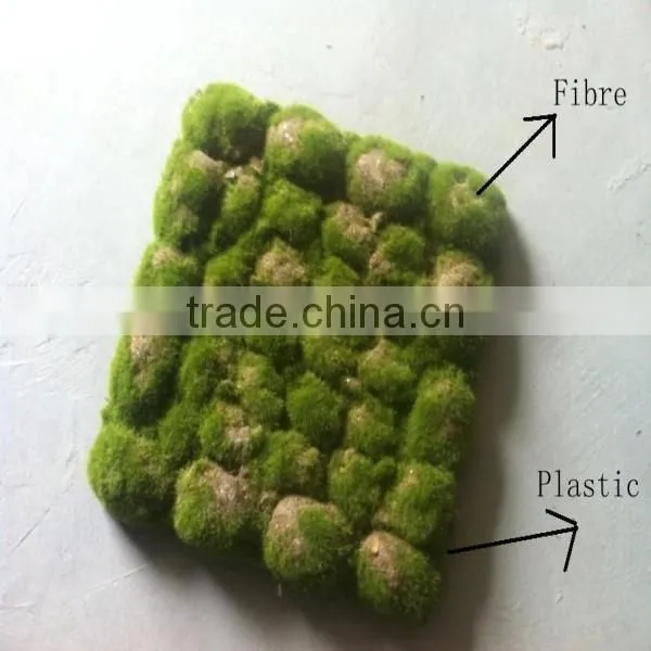 Q111923 China Manufacturer Making Plastic Artificial Moss Garden Decoration Moss Ball photo-4