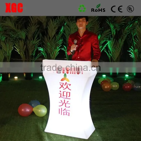 Modern Design PE Plastic Led Light Bar Table Plastic LED Bar Table/led Light Table photo-2