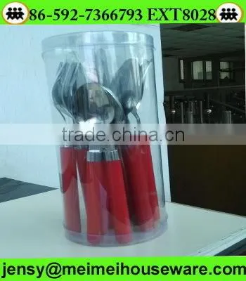 16pcs Cutlery Set With Plastic Handle photo-2