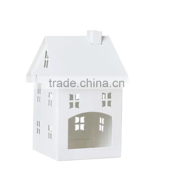 Free Shipping Creative Gift Europe Style Candlestick Retro Wedding Decoration Iron Small House Candle Holders photo-2