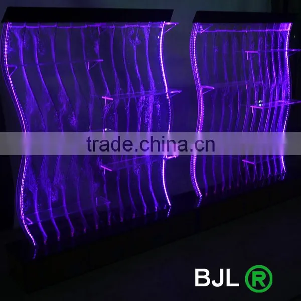 S Shape Lighting Decorative Acrylic Led Water Bubble Showroom Display Shelf photo-4