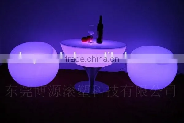 Durable High Quality PE Spa Ledlight up LED Coffee Table photo-4