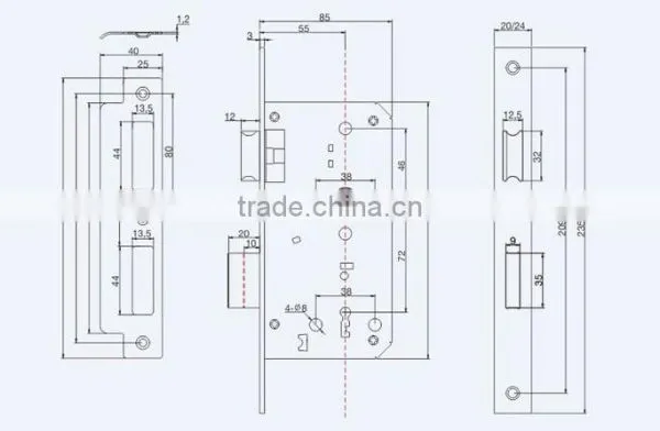 2015 Classic Model Good Quality and Competitive Miotise Lock Body 55x72 photo-2