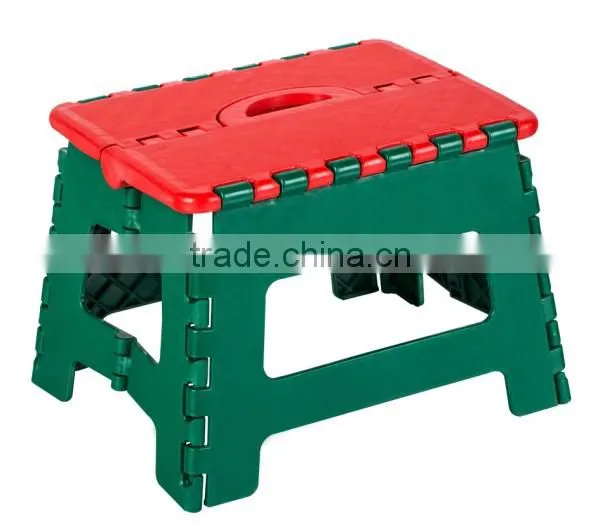Round Handle Plastic Folding Step Stool photo-3