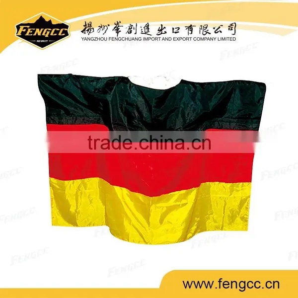 2016 Germany Flag Rain Ponchos With Logo in Cheap Price photo-3