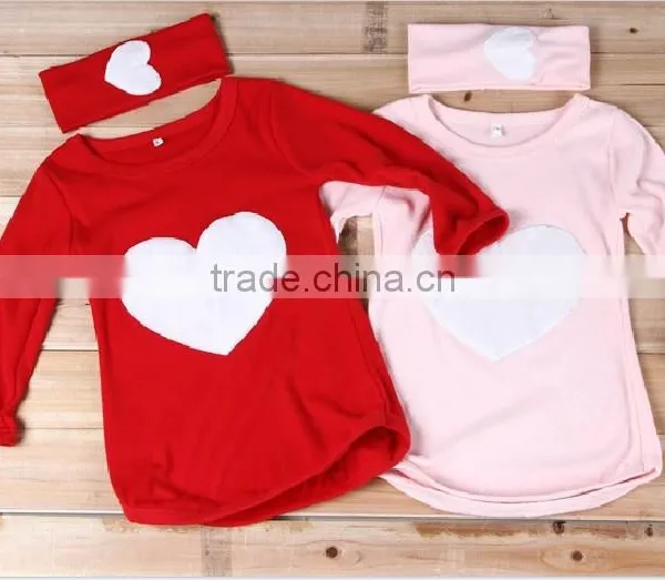3PCS/SET Pants Kids Children's Baby Clothing Set Hat Girl Girls Leggings Winter Clothes Autumn Warm Cloth Suits Heart Design photo-3