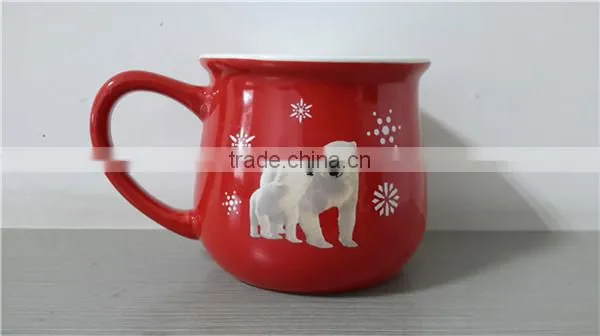 Simple Design Customized Logo Ceramic Coffee Mug With C-handle photo-5