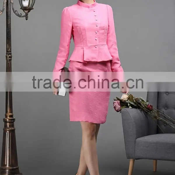 Fashion Ladies Skirt Suits Custom Women Suit WMS25 photo-2