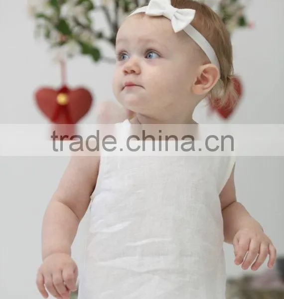Summer Baby Girl Birthday Party Dress Children Frocks Designs Cotton Linen A-line Casual Dress Breathable Boutique Girl Clothing photo-2