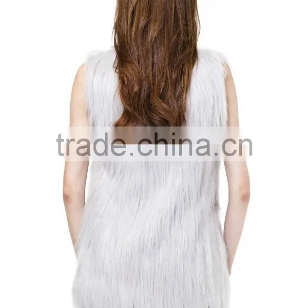 100% Faux Fur Gorgeous Soft Light Vest photo-5
