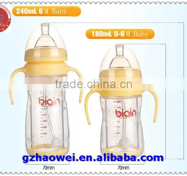 Eco-friendly Wide Neck Baby Feeding Vacuum Bottle With Handle photo-3